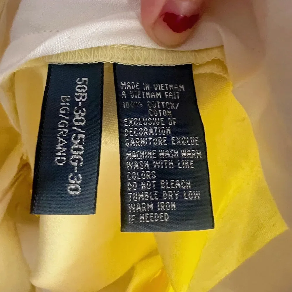 Polo Ralph Lauren Light Yellow Chinos Men's Size 50B-30 50 x 30